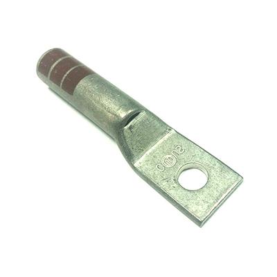 China Long Tinplate Copper A-hole Barrel Compression Supports T Connector Copper Cable Electrical Terminal Hook With Inspection Window for sale