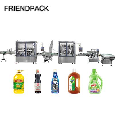 China Automatic Beverage Bottle Aluminum Foil Labeling Machine Liquid Filling Capping Sealing Packing Line for sale