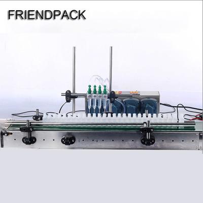 China Automatic Beverage 4 Spout Delivery Line Small Perfume Essential Oil Dye Water Peristaltic Pump Liquid Filling Machine for sale