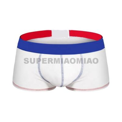 China Antibacterial Classic White Men's Underwear Classic White Men's Boxer Briefs Cotton Rayon Boxer Briefs Rayon Briefs for sale