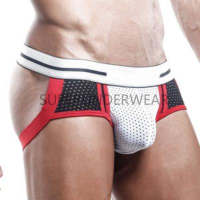 China Shopfiy Hot Selling Antibacterial Men's Underwear Breathable Gay Men's Sexy Mesh Jockstraps Jockstraps Gay Men's Jockstrap for sale