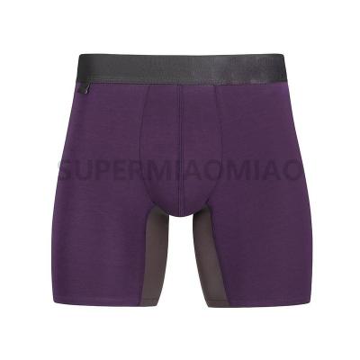 China Antibacterial Bamboo Men's Underwear Rayon Purple Men's Underwear Boxer Briefs S Boxer Briefs Bamboo Bamboo Men's Briefs for sale