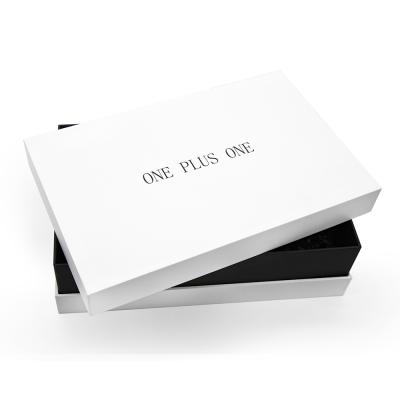 China Recyclable Custom Logo Luxury White Cardboard Packaging Removable Lid Neck Rigid Gift Boxes for sale