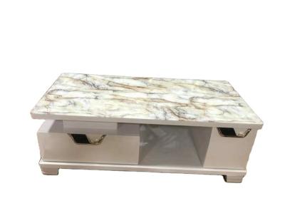 China Fashion traditional multifunctional marble top small design white coffee table for sale for sale