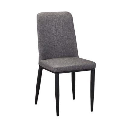 China Morden Modern Luxury Steel Leather PU Fabric Hotel Restaurant Dining Chair for sale