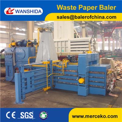 China China WANSHIDA Hydraulic automatic waste carton baling machine for sale