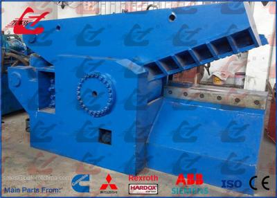 China WANSHIDA 120Ton Cutting force Scrap Metal Shear Alligator Type Hydraulic Drive 800mm Blade Length for sale