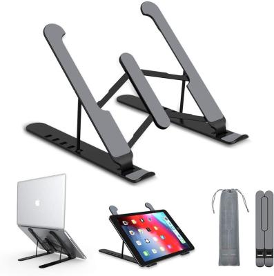 China Folding Portable Plastic Folding Laptop Stand Height Adjustable Easy-carry Stand for sale