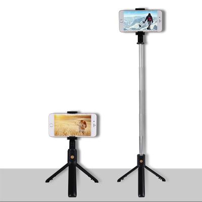 China Portable Smartphone Selfie Stick Vertical Pulling Flexible Wireless Remote Control Selfie Stick Holder Tripod Mobile Camera Accessories for sale