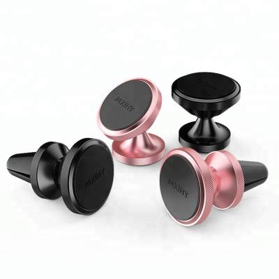 China 360 Rotation Air Vent Mount Car Mobile Phone Metal Holder Adjustable Magnetic Holder for sale