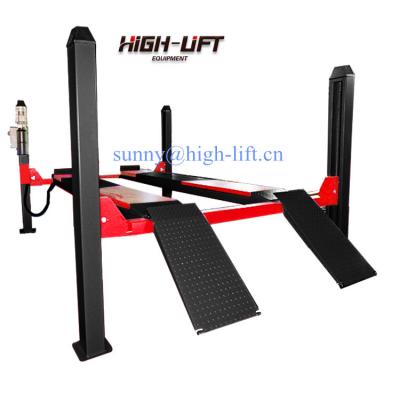 China 4.0Tons 4 Post Car Lift Car Workshop Equipment Car Lift Four Post Mechanical Lift 4000kg for sale