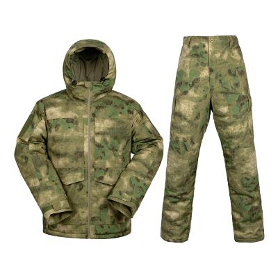 China Outdoor Camping Breathable Fleece Uniform Hiking Waterproof Jacket And Pants Tactical Hunting Suit for sale