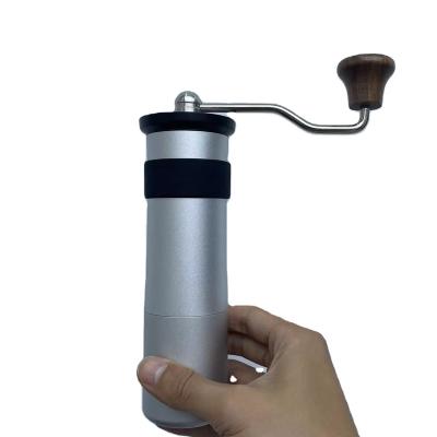 China High Hopper 35-40g Capacity Aluminum Anodized Coffee Grinder Manual Viable Coffee Bean Grinders With Conical Burr Coffee Grinder for sale