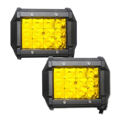 China Jeep Wrangler JK 2.4 inch Factory 10-32V DC 36w Auto Door Light General 1992-2001 AM Hummer Original Led Light Bar With Amber Lens for sale