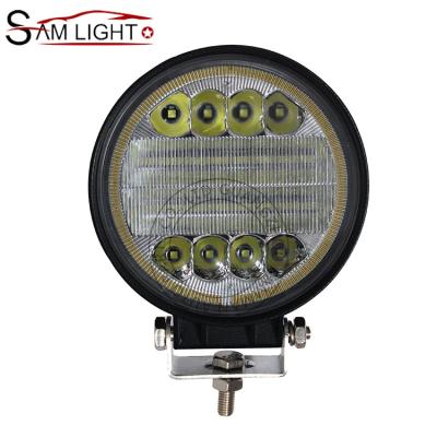 China 2018 Car Headlights New Style Led Work Lamp 4 Inch 40W Off Road Led Work Light With Halo Singal Blue Amber Light For Jeep Truck ATV UTV for sale