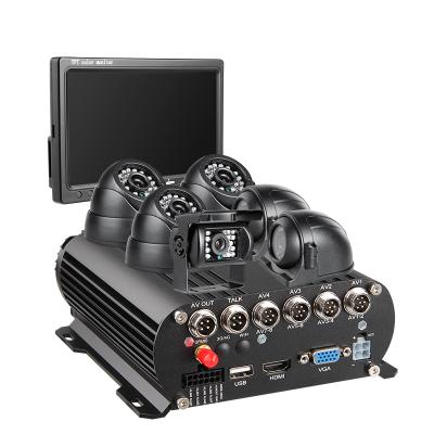 China NIGHT VISION CCTV System with 8 CH GPS 1080P AHD HDD Mobile DVR 7 inch VGA Monitor and 6 Waterproof IR Night Vision Cameras for sale