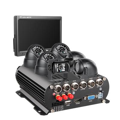 China NIGHT VISION CCTV System with 8CH 4G WiFi GPS 1080P AHD HDD Mobile DVR 7 inch VGA Monitor and 6 Waterproof Cameras for sale