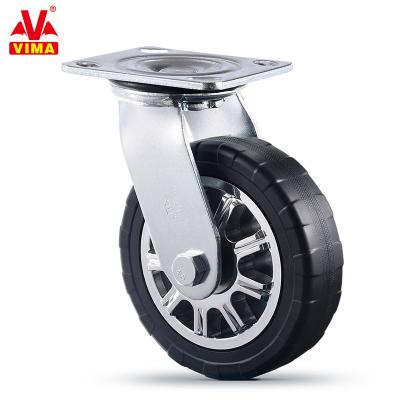 China VIMA Rigid 6 Inch Heavy Duty Factory Swivel PU Wheel Caster Tool Cabinet Wheel Caster for sale