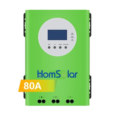 China 80A 4160W MPPT Home Used With 275*348*109mm LCD Display MPPT Solar Charge Controller For Hybrid System for sale