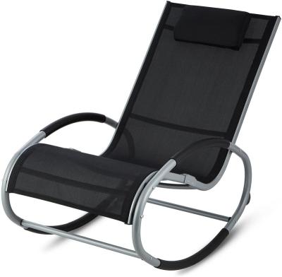 China Modern garden furniture outdoor  patio furniture textilene leisure rocking chair for sale