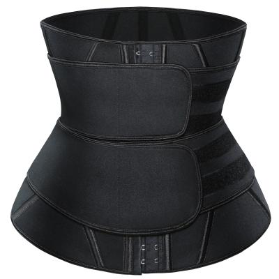 China 2021 New 2 Strap Hook Closure 13 Bone Hourglass Waist Shaper Antibacterial Steel Waist Trainer Corset For Women for sale