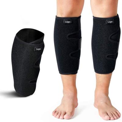 China Dimensional Cut Brace Sweat Shin Splint Compression Calf Wrap Adjustable Neoprene Calf Support for sale