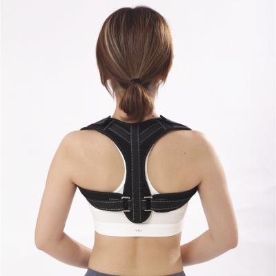 China Men Women Reflective Stripe Posture Corrector Lightweight Simple Back Adjustable Brace Posture Straightener For Upper Mid Spine Support for sale