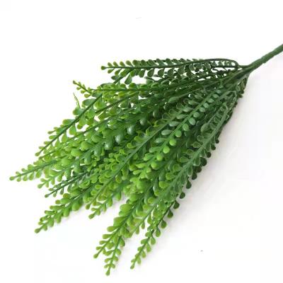 China Plastic+iron wire Hot Sale Artificial Plant Greenery Grass Fern Grass Stem Home Office Party Wedding Decor for sale