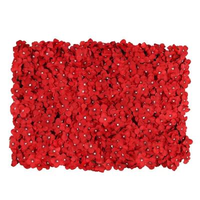 China Plastic+silk cloth Hot Selling Decorative Multicolor Artificial Flower Wall Plant Wall for Background Wall for sale