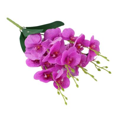 China Plastic+iron wire+silk cloth New Arrival Multicolor Phalaenopsis Flowers Artificial Plants for Home Office Wedding Decoration for sale