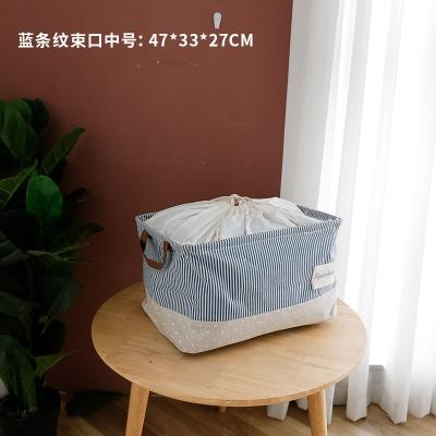 China New Design Viable Style Organizer Baby Toy Waterproof Cotton Linen Box Japanese Korean Storage Basket Bags for sale