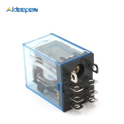 China Coil DPDT LY2NJ 011171 DC 12V 10A Relay 8 Pin Small Omron Coil Power Relay Module for sale