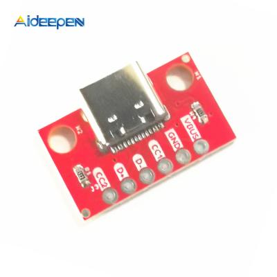 China TYPE-C USB3.1 16P Female Test Board To Current Power 2.54 Adapter Board Module 12*13.8MM for sale