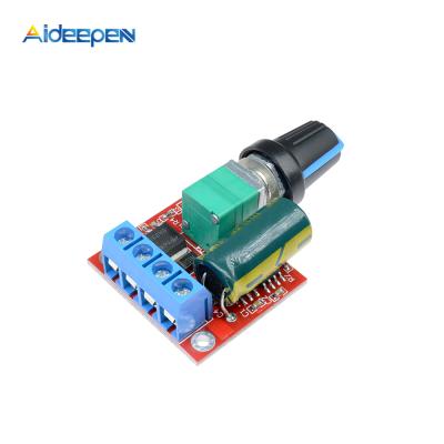 China 5A 90W PWM 12V DC Controller Module DC-DC 4.5V-35V Mini Adjustable Motor Speed ​​Governor Switch 24V 012518 for sale