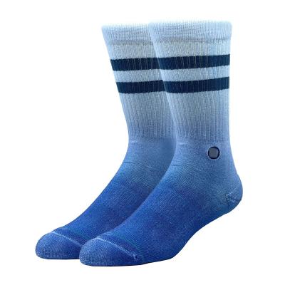 China Wholesale 2021 hottest embroidered tie dye QUICK DRY striped socks for men for sale