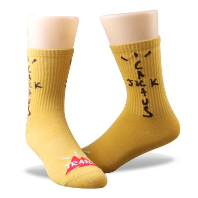 China 2021 Wholesale High Quality Men's Fashion Custom Cactus Jack Socks Unisex QUICK DRY for sale