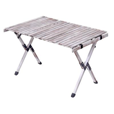 China Custom Portable Mini Lightweight BBQ Egg Roll Easy Carry Camping Folding Outdoor Table for sale