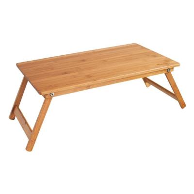 China Portable Dining Folding Table Portable Easy Carry Laptop Stand Bamboo Wood Picnic Furniture for sale