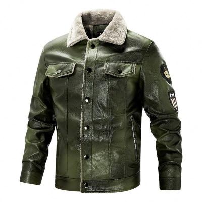 China New Fashion Winter Anti-wrinkle Vintage Coats Motorcycle Riding Motorcycle Faux Leather Jackets For Men for sale