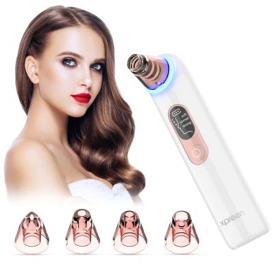 China 2021 Hot Selling Acne Treatment Rechargeable Home Use Beauty Equipment Vacuum Blackhead Remover With Blue Light for sale