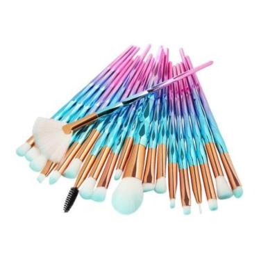 China The Other Hot Selling Colorful Diamond Makeup Brushes 2020 Eye Makeup Brush Set 20pcs for sale