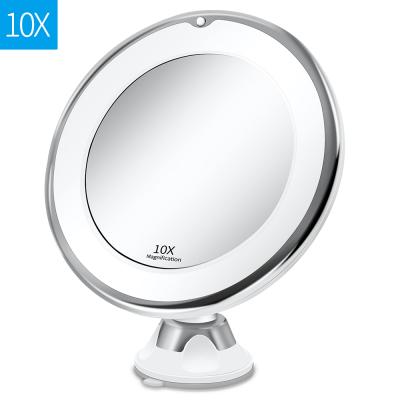 China Lighted LED Mirror Makeup Mirror With 10X Vanity Mirror LED Light Mirror DROPSHIPPING for sale