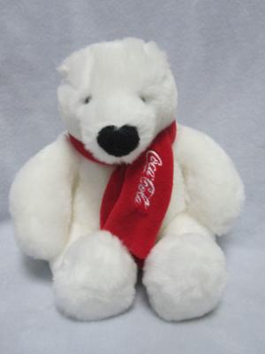 China Coca Cola Bear Polar Bear Plush Toys for sale