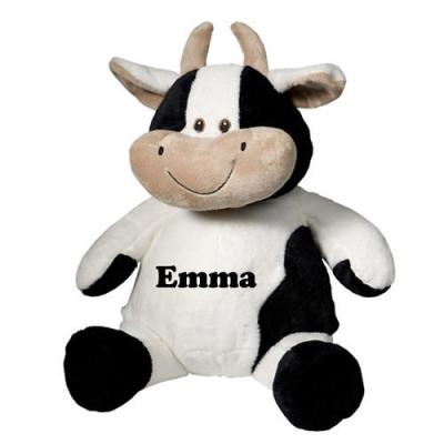 China White and Black Milka Cow Plush Toys for sale