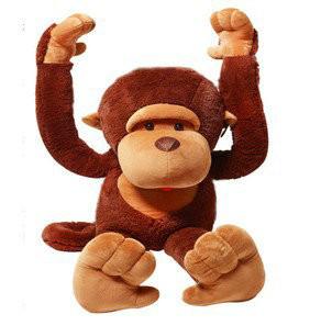 China Brown Long hand Monkey Soft Toy Plush Toy for sale