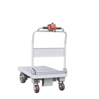 China HG-101Electric Trolley Cart Four Wheels Industrial Electric Platform Cart Powered Cart for sale