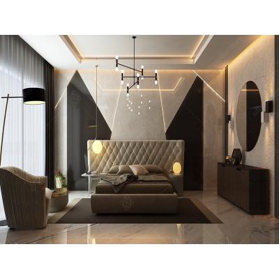 China Modern Luxury Bedroom Furniture King Bedroom Set For Villa Furniture Factory for sale