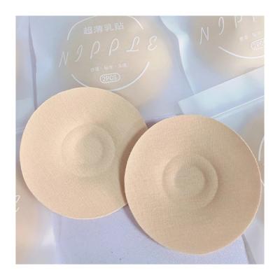 China Self-adhesive Waterproof Invisible Stickers Soft Sweatproof Ladies Cotton Chest Bra Soft Nipple Covers Ladies Nipple Pads for sale