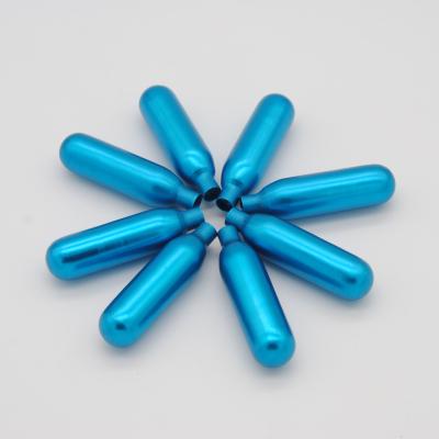 China Steel N2O Cream Whipper Chargers ISO9001 Blue Nitrous Oxide N2O for sale