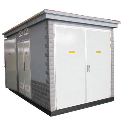 China For Circuit Multifunctional Power Control And Distribution Station 33kV Customized Compact Cabinet High Low Voltage Switchgear Power Transformer Outdoor Substation for sale